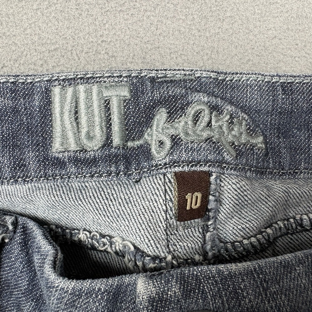 KUT From The Kloth Jeans Size 10 Bootcut Stretch Medium Wash Blue Denim - Picture 5 of 9